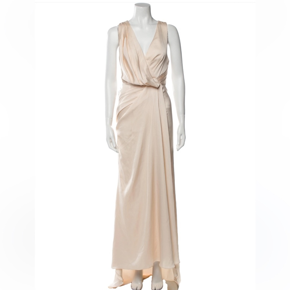 Fame and partners dress- wrap silk dress
